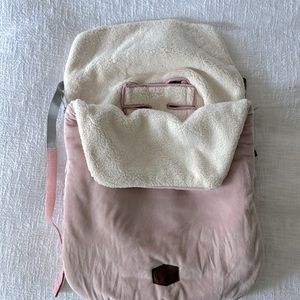 Pink car seat footmuff